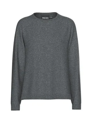 Pull Gris Femme Pieces Bree Knit 1