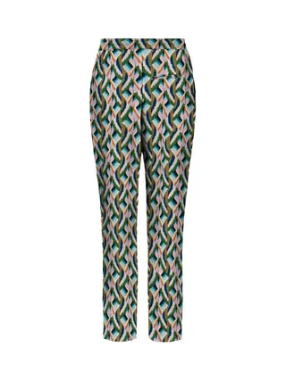 Pantalon Vert/Bleu à Motifs Femme Only 2