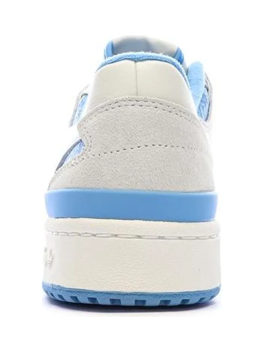 Baskets Blanches/Bleu Homme Adidas Forum 4