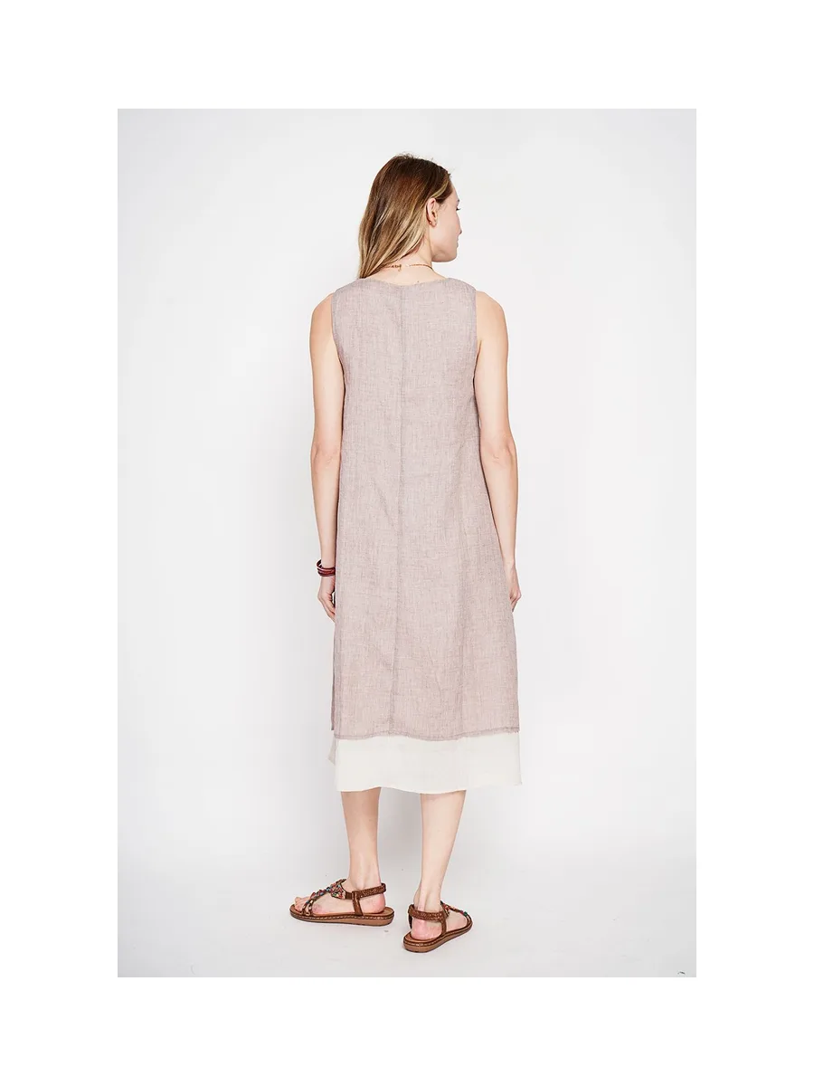 Robes doublé décontractées col v  S/M 8