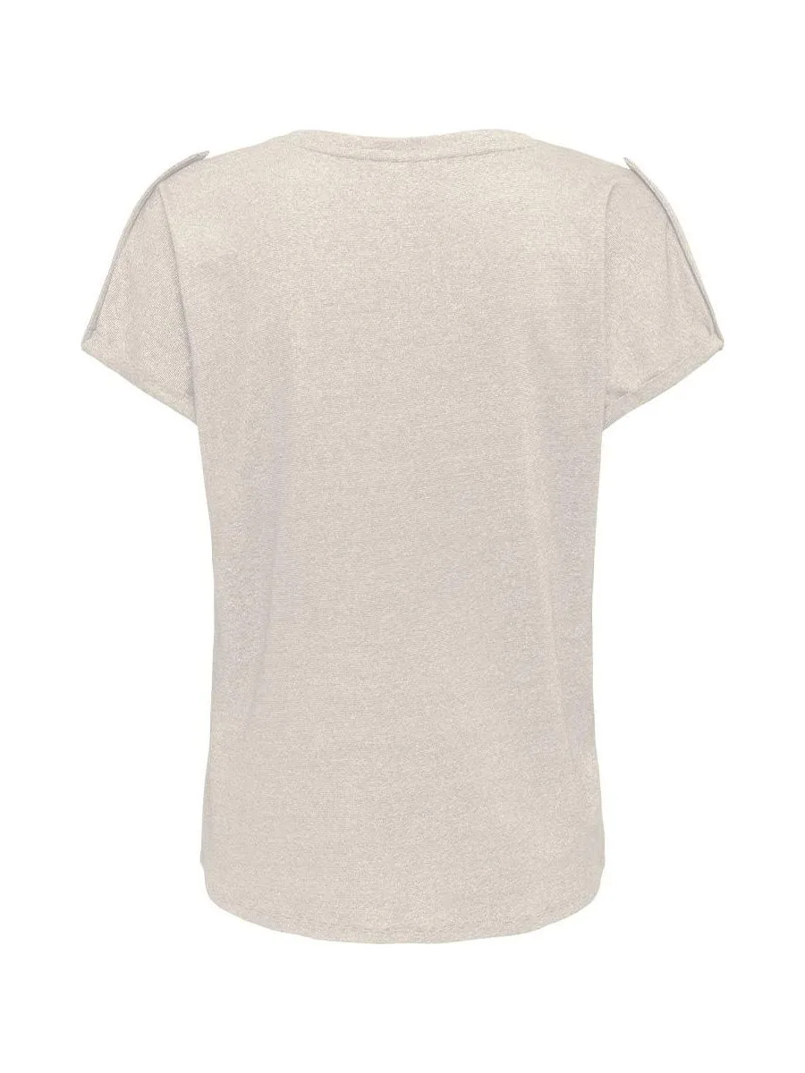 T-Shirt Beige Femme Only Rabi 3