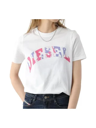 T-shirt Blanc Femme Diesel g11 1