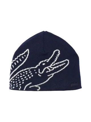 Bonnet Marine/Blanc Homme Lacoste Broderie 1