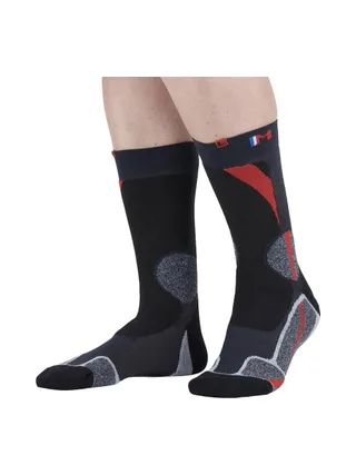 X1 Paire de Chaussettes Noir/Rouge Mixte Monnet Trek Expert 1