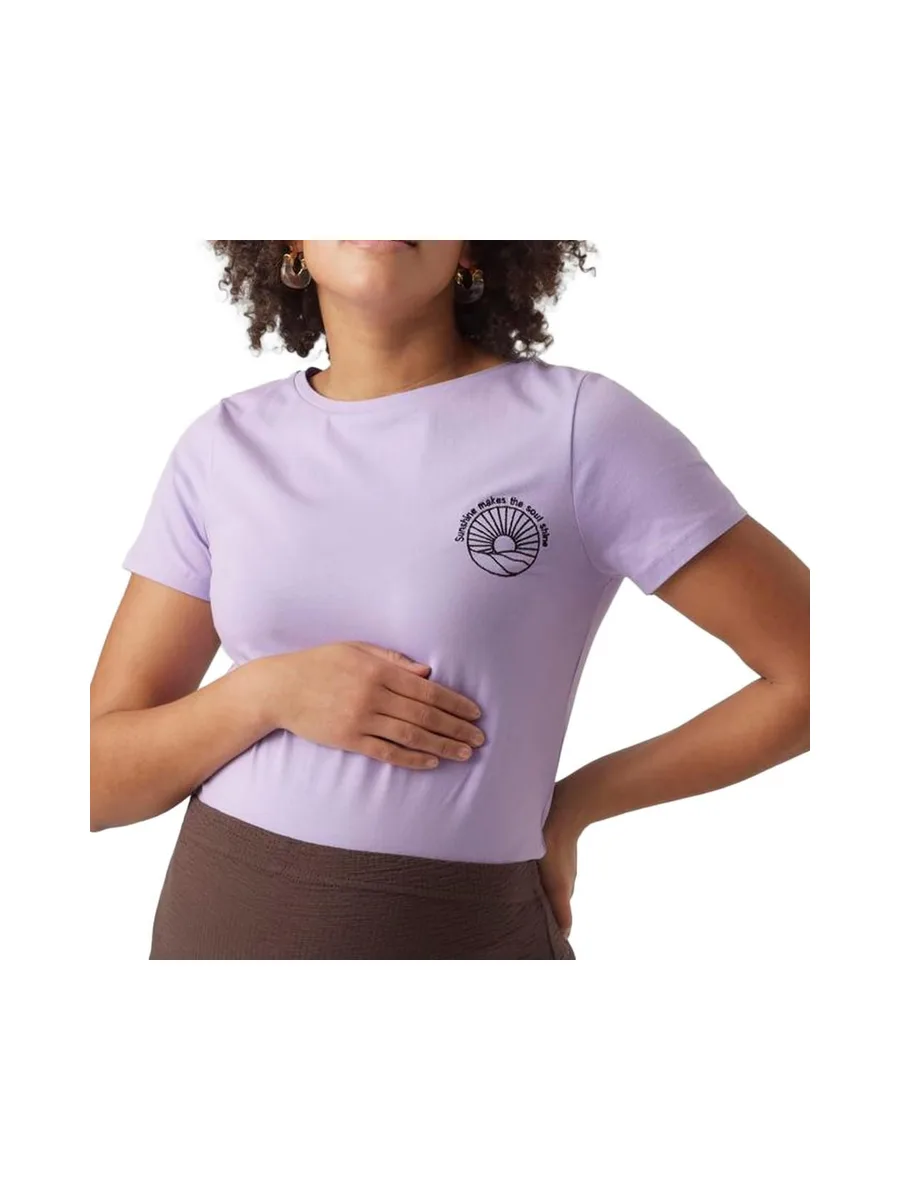 T-Shirt Mauve Femme Mamalicious Meryl 2