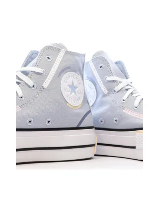 Baskets Bleu Clair Femme Converse Chuck Taylor All Star Lift 7