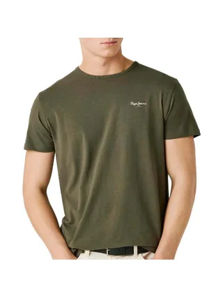 T-Shirt Kaki Homme Pepe jeans Original 1