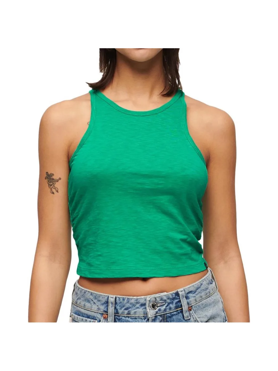 Débardeur Vert Femme Superdry Superdry Ruched 2