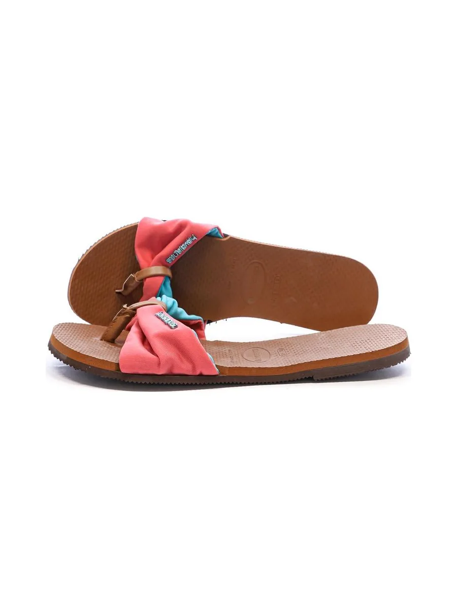 Claquettes Roses/Marron Femme Havaianas Saint Tropez 2