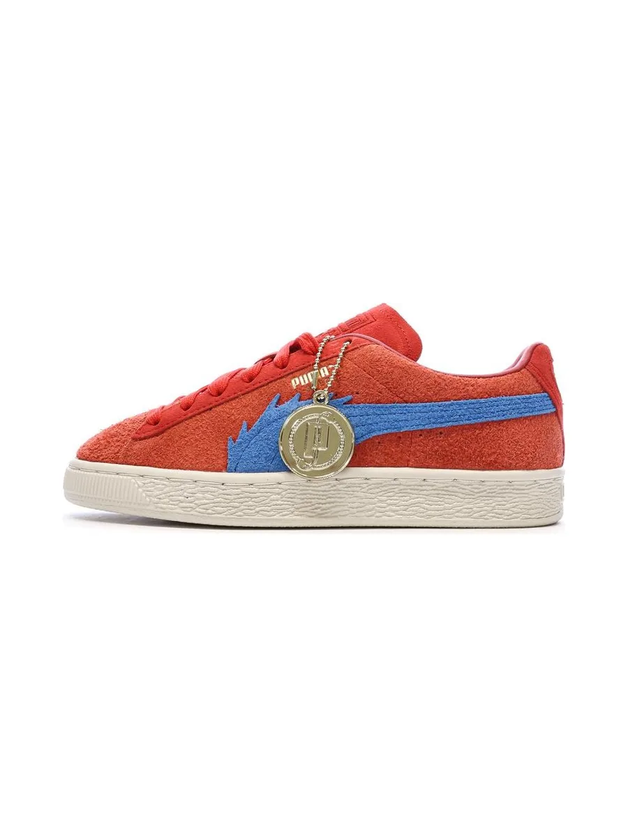 Baskets Rouge/Bleu Garçon Puma Suede One Piece Jr 1