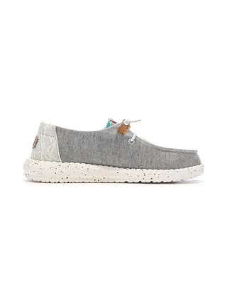 Chaussures Grise Chiné Femme Hey Dude Wendy Heathered Slub 2