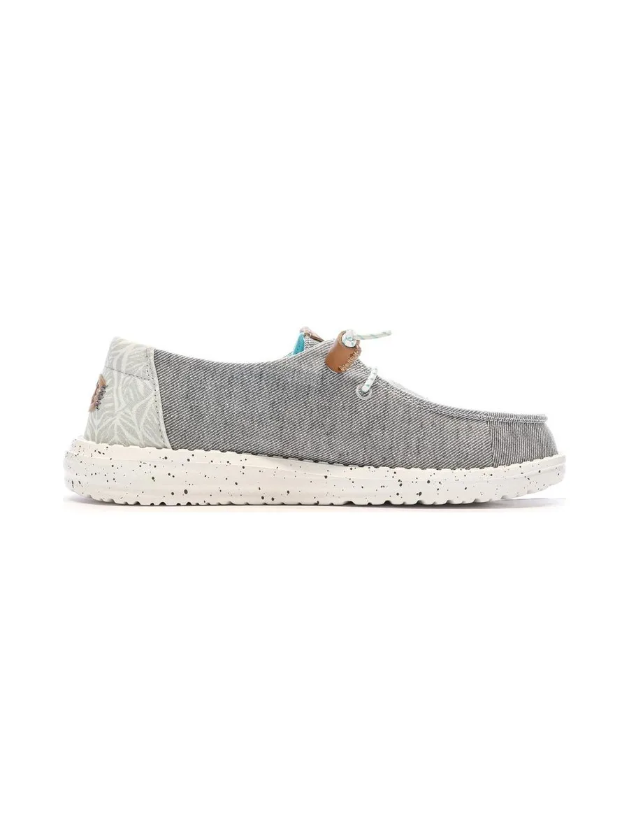 Chaussures Grise Chiné Femme Hey Dude Wendy Heathered Slub 2
