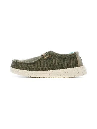 Chaussures Kaki Garçon Hey Dude Wally Youth 1