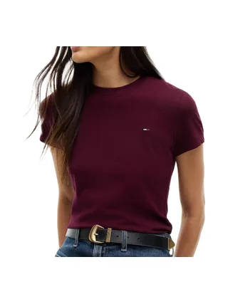 T-shirt Bordeaux Femme Tommy Hilfiger Tjw C 1