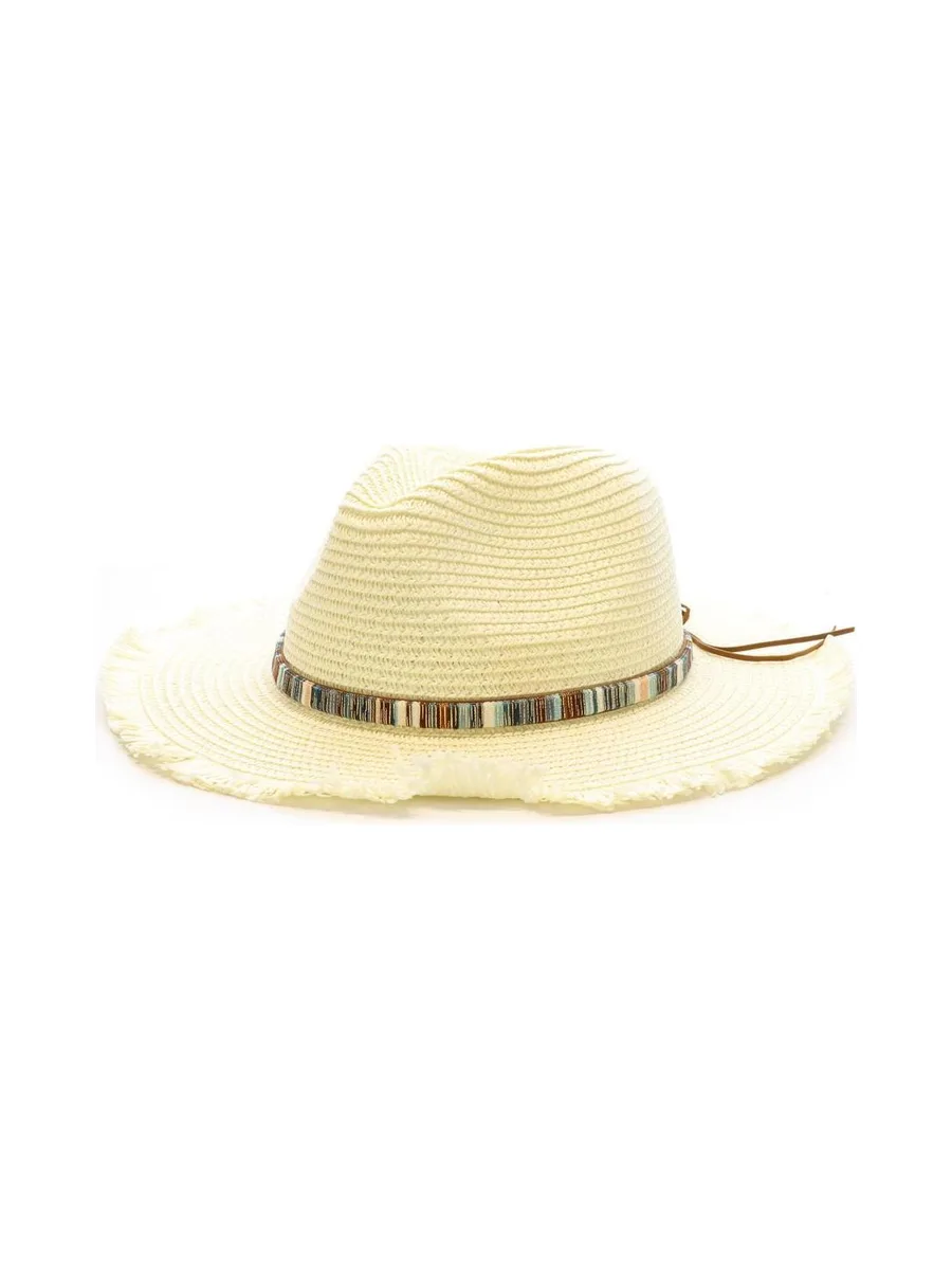 Chapeaux Blanc Femme Via Lorenzo Fedora Ivoire 2