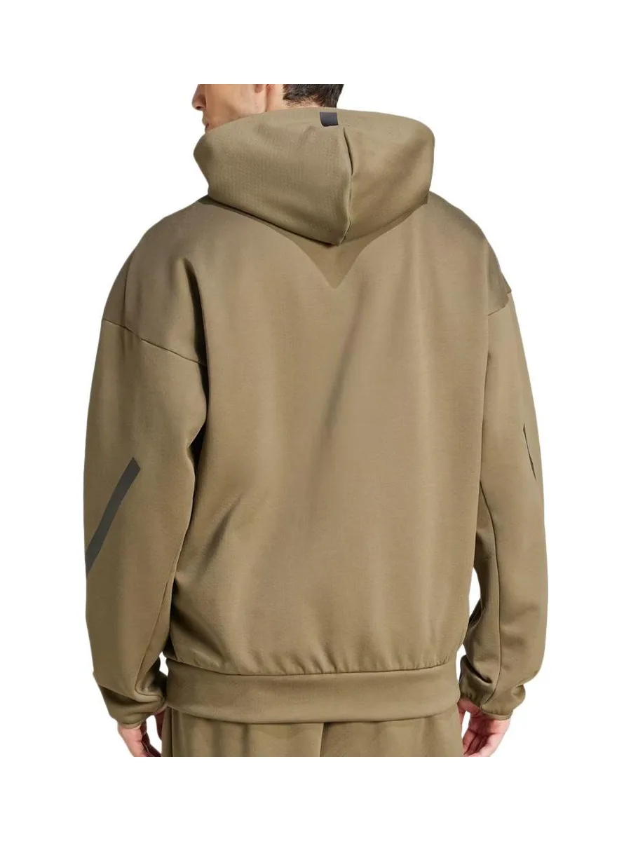 Sweat Zippé Marron Homme Adidas JD9600 2