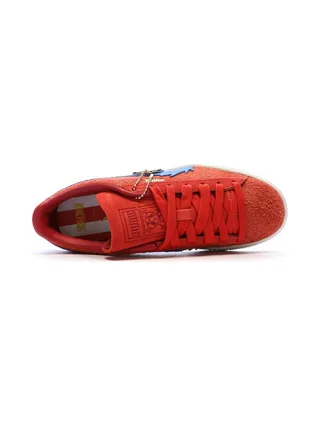 Baskets Rouge/Bleu Garçon Puma Suede One Piece Jr 4