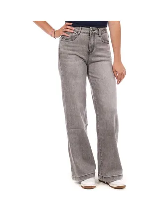 Jean Droit Gris Clair Femme Monday Premium 1877X 1