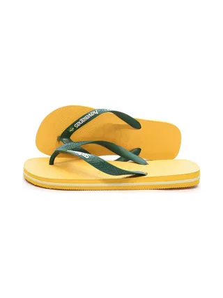 Tongs Jaunes Mixte Havaianas Brasil Logo Infradito 1