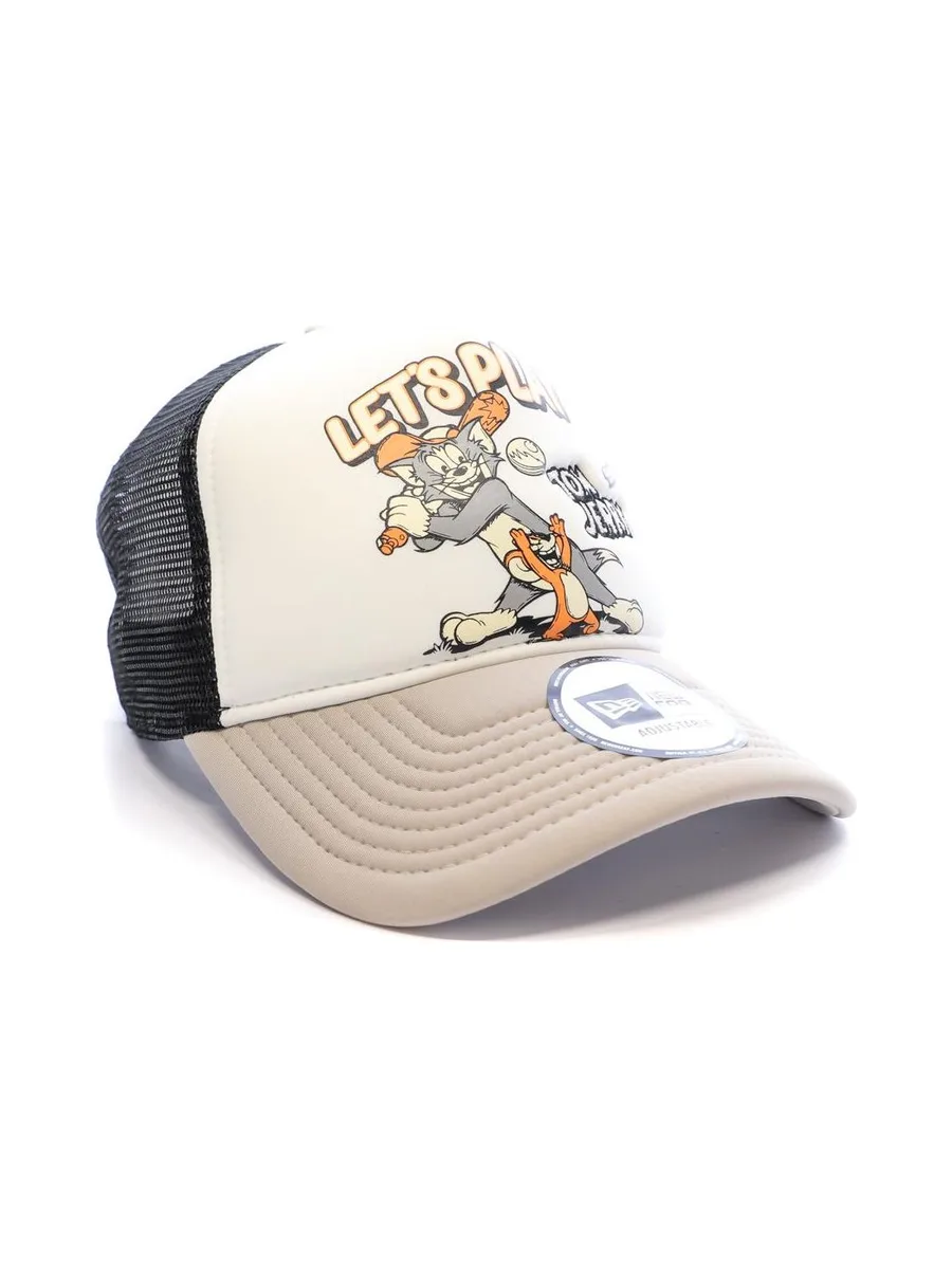 Casquette Grise Homme New Era Tom And Jerry Trucker Tomjer 3