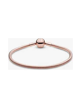 Pandora - Bracelet chaîne Serpent en plaqué or rose 14 carats 2