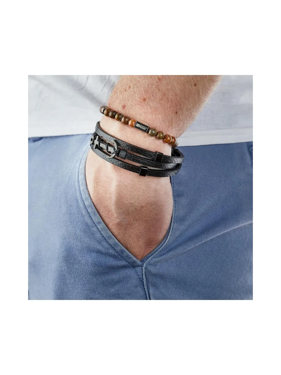 Bracelet Noir Geographical Norway 315001 4