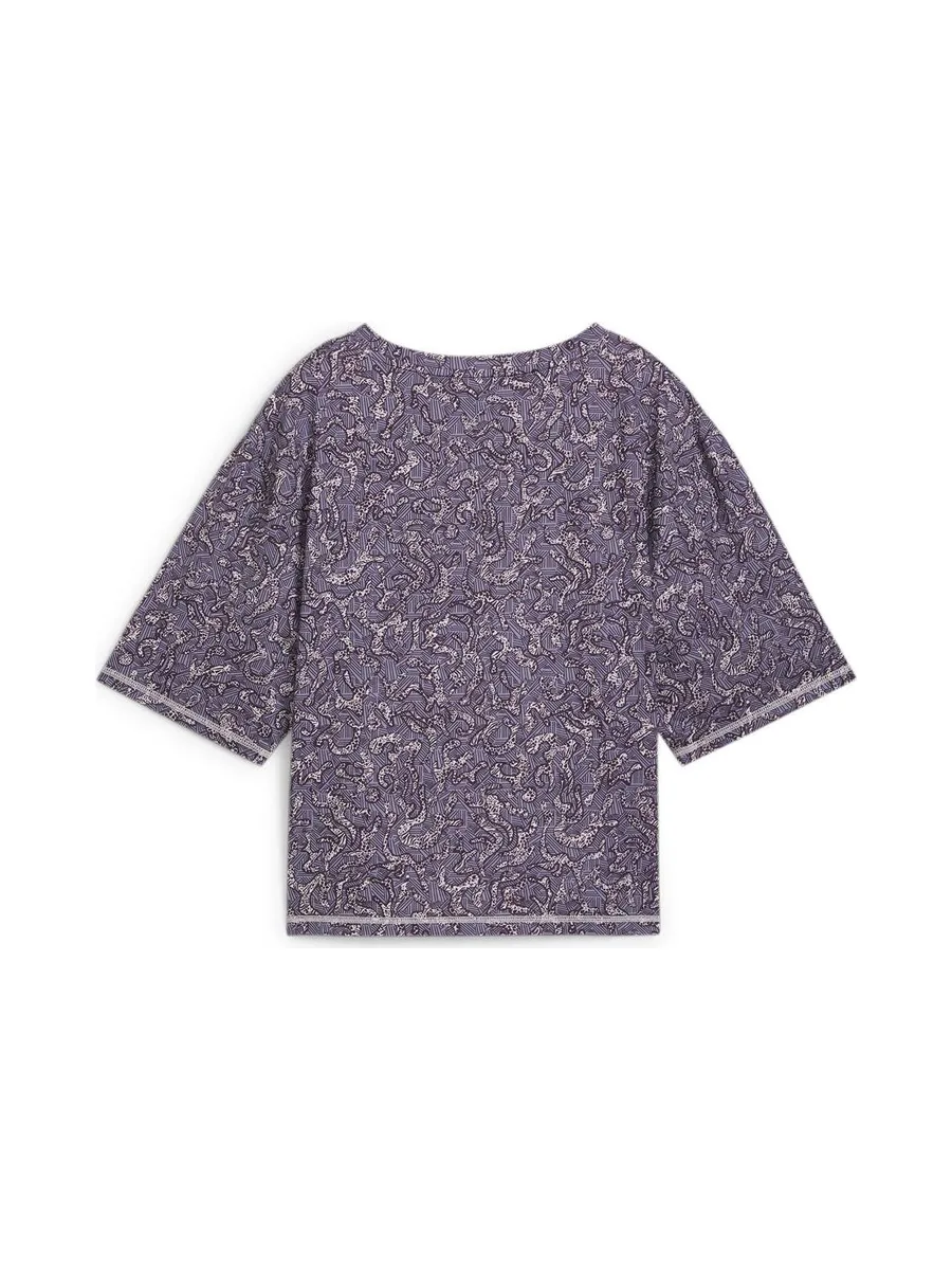 T-Shirt Violet Femme Puma Train Favorite 3
