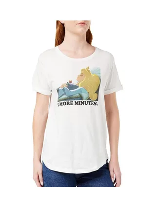 T-Shirt Blanc Femme Disney 5 More Minutes 1