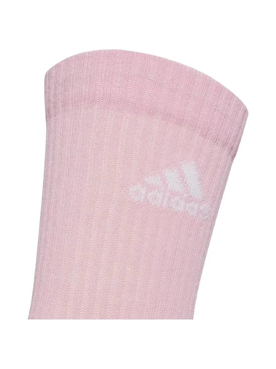 X3 Paires de Chaussettes Blanc/Rose Mixte Adidas JC9382 3