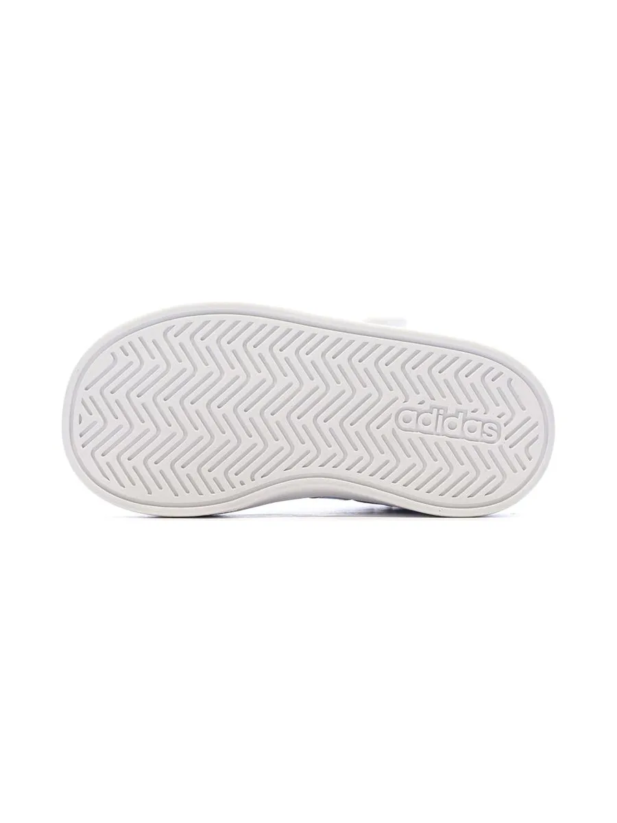 Baskets Blanc/Argent Enfant Adidas Grand Court 6