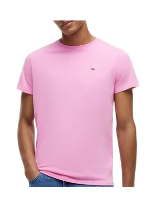 T-shirt Rose Homme Tommy Hilfiger Tjm Xslim Jersey 1