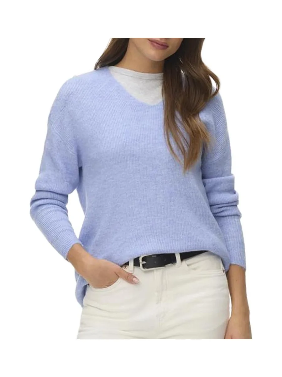 Pull Bleu Femme Vero Moda Crew 2