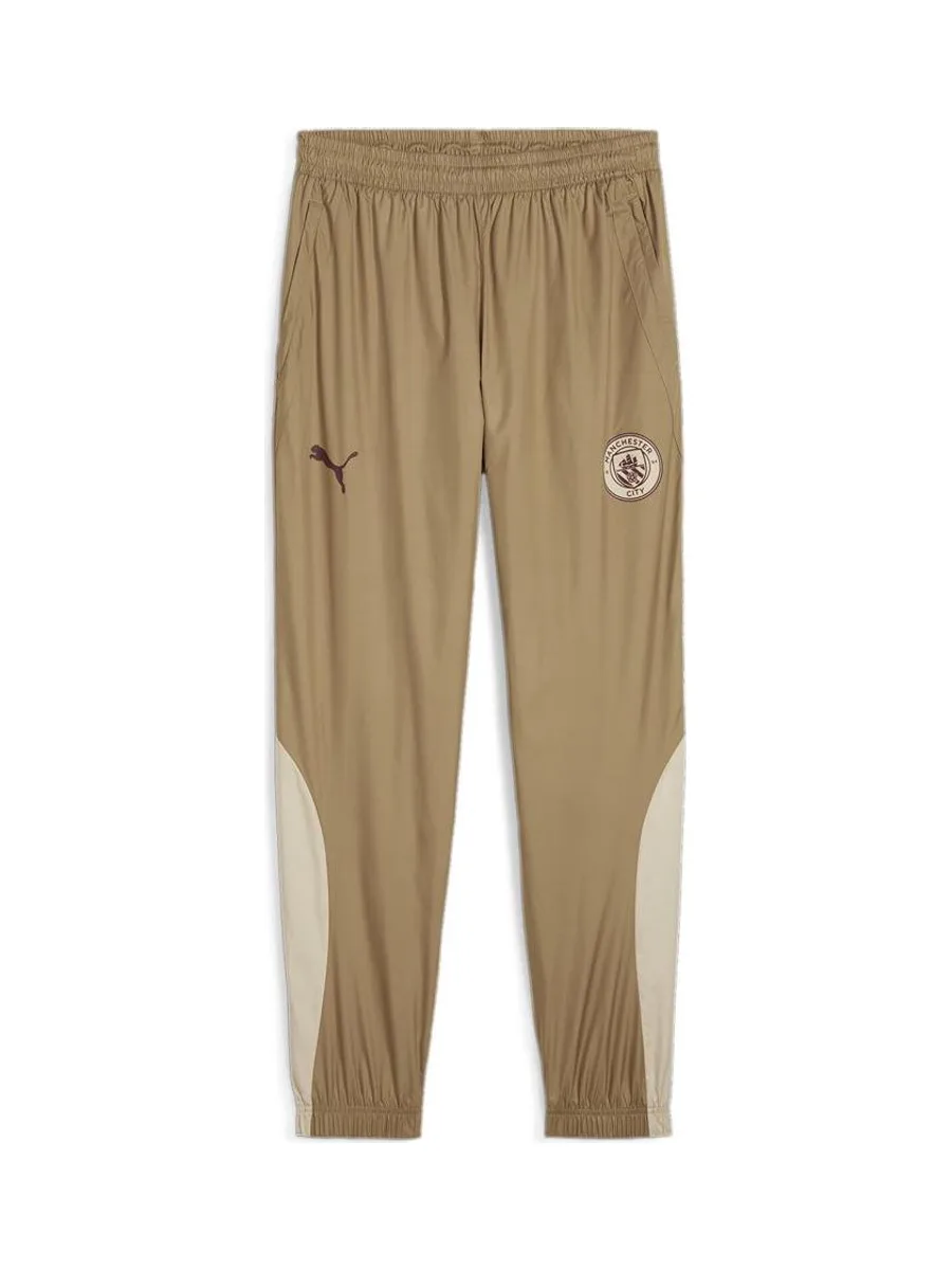 Manchester Pantalon de survêtement Prématch Marron Homme Puma 23/24 2