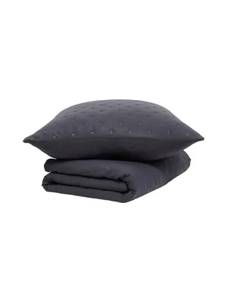 Couvre lit Noir + 2 Taies D'oreiller Today 240X220 2
