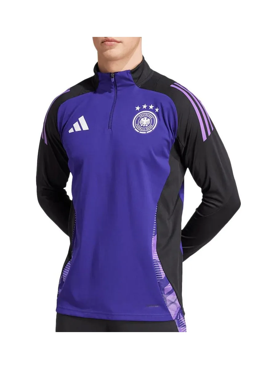 Allemagne Sweat 1/4 zip Violet Homme Adidas Tiro 24 1