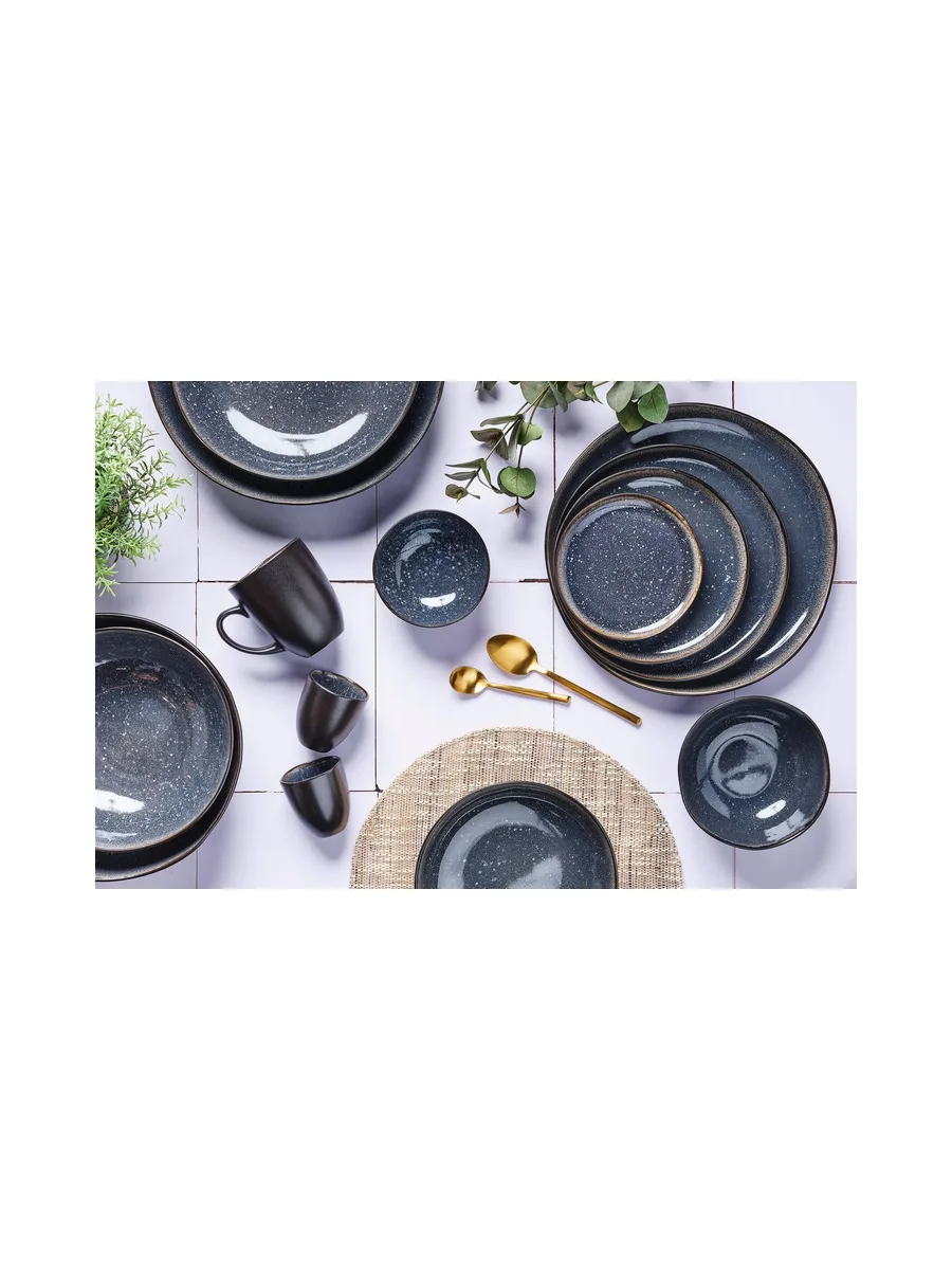 Assiette IRIS Ø16cm - 6 pièces - Bleu nuit 30