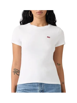 Lot de 2 T-shirts Blanc/Rayures Femme Levi's 2pack Essential 3