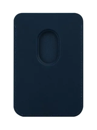 Leather wallet with MagSafe Blue 2
