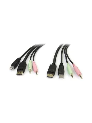 4-in-1 USB DisplayPort KVM Switch Cable 1