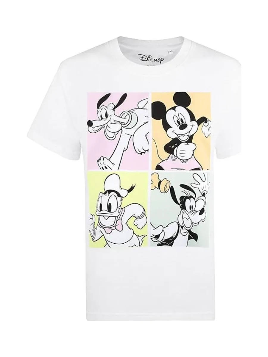 T-Shirt Blanc Femme Disney Mickey & Friends 90s 3
