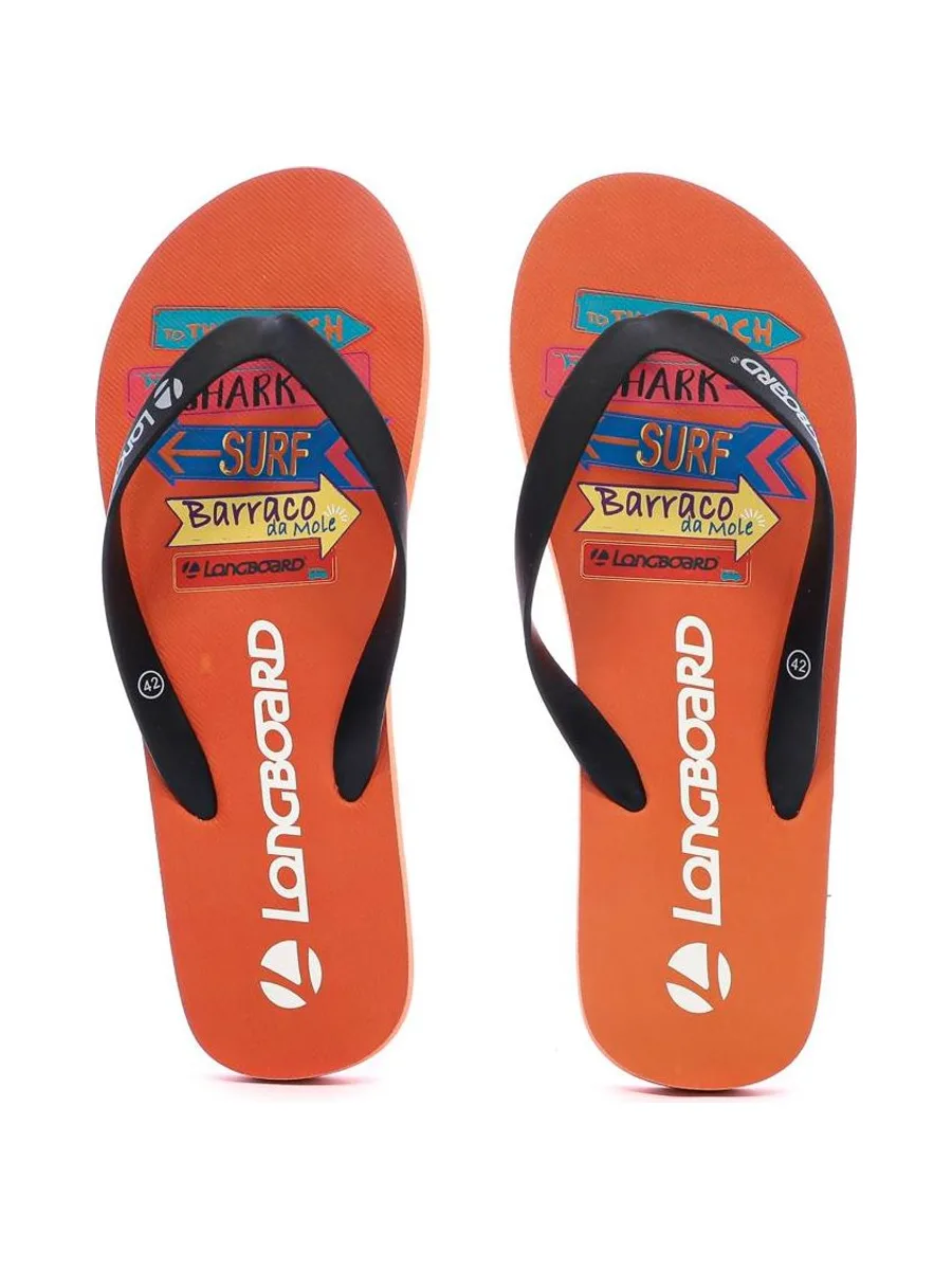Tongs Orange Homme/Garçon Longboard Phong 4