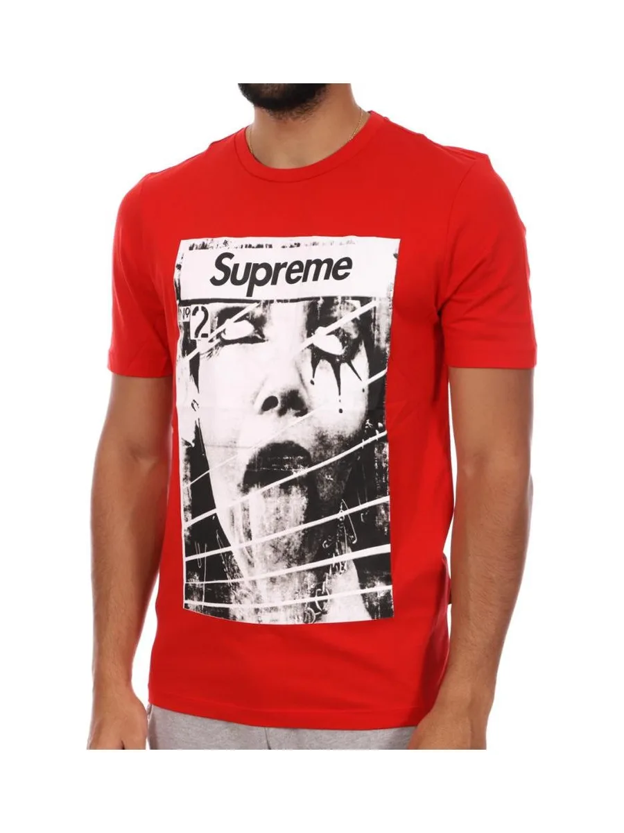 T-shirt Rouge Homme Supreme Grip Magazine 2
