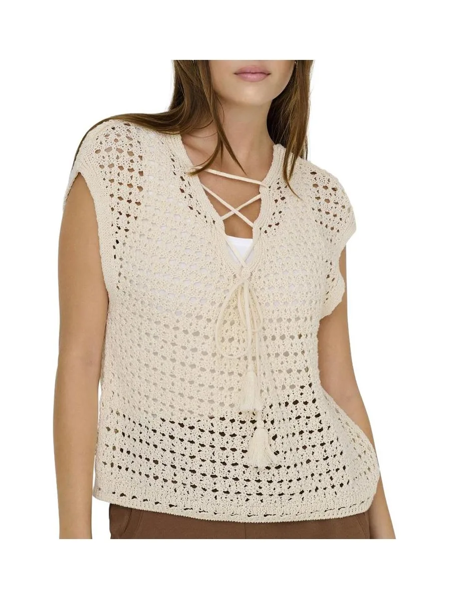 Pull Beige Femme JDY Ellis Reversible 2