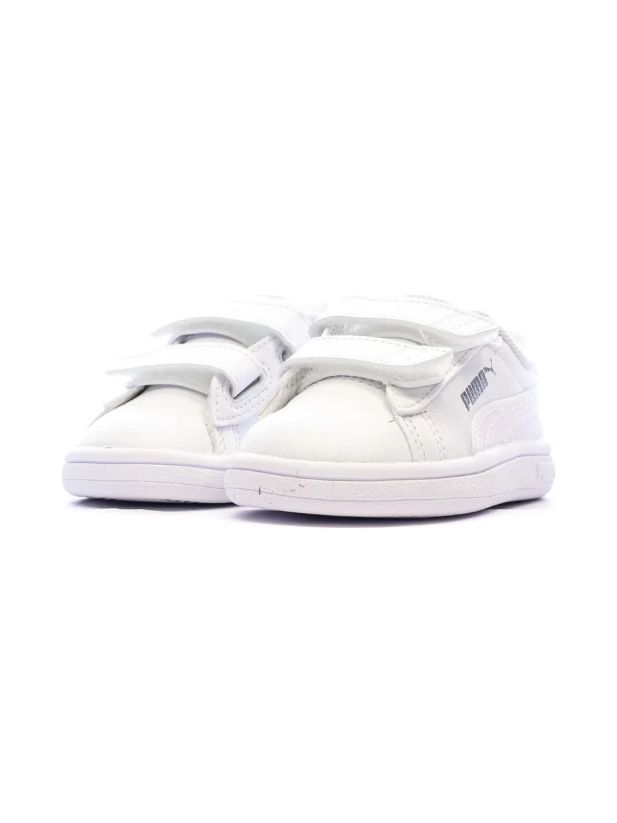 Baskets Blanches Fille Puma Smash 3.0 Holo 7
