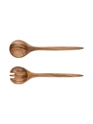 Couverts à salade en bois d'acacia ROLF 1
