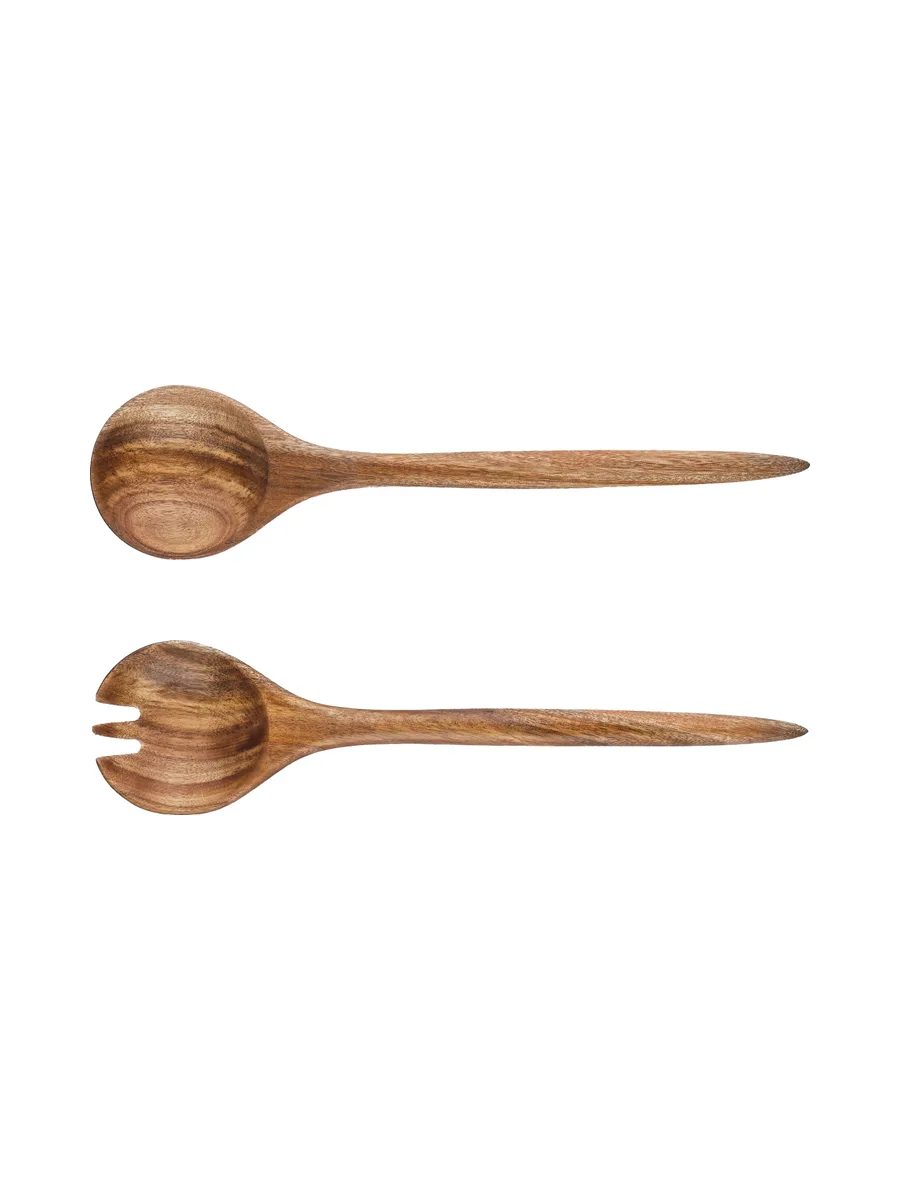 Couverts à salade en bois d'acacia ROLF 1