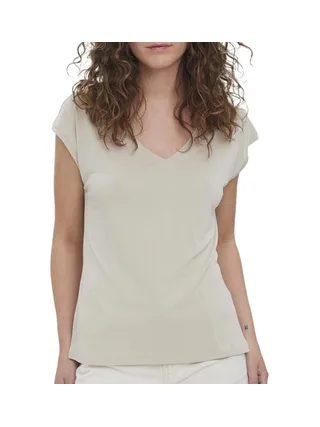 T-shirt Beige Femme Vero Moda 10247666 1