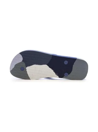 Tongs Bleu/Marine/Grise Homme Havaianas Logomania 2