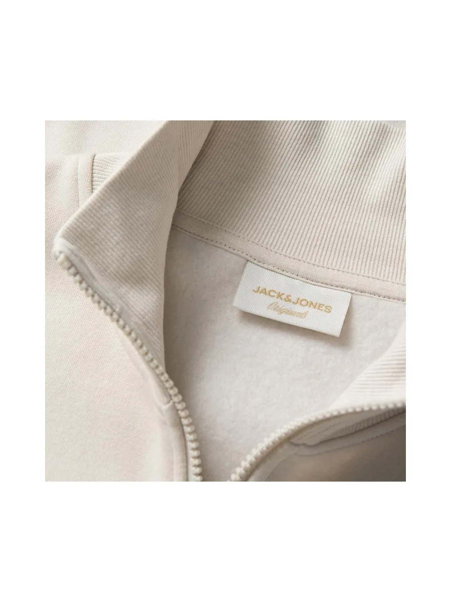 Sweat Zippé Beige Homme Jack & Jones Jordean 4