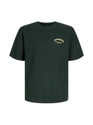 T-Shirt Vert Foncé Garçon Jack & Jones Brandes 1
